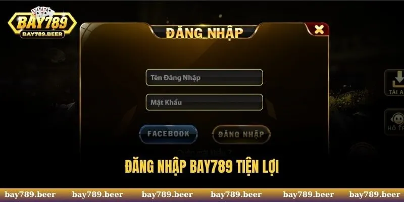 Đảm bảo nhập chính xác dữ liệu đăng nhập BAY789 để tránh gặp sự cố